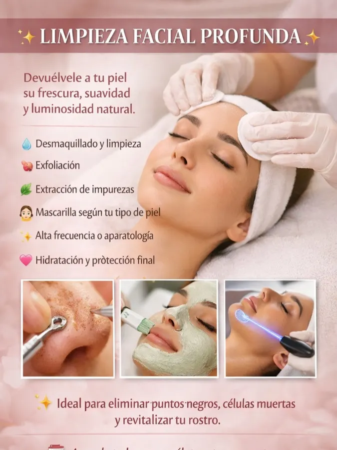 Limpieza facial profunda